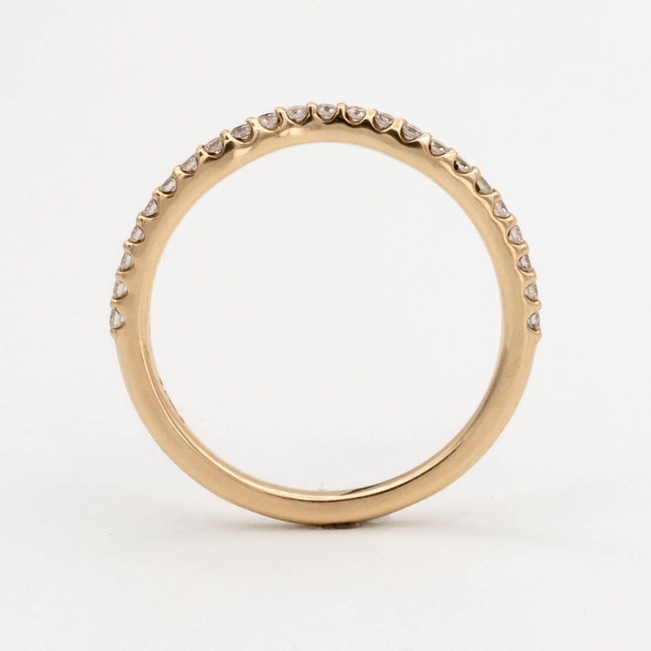 Pave Diamond Contour Band