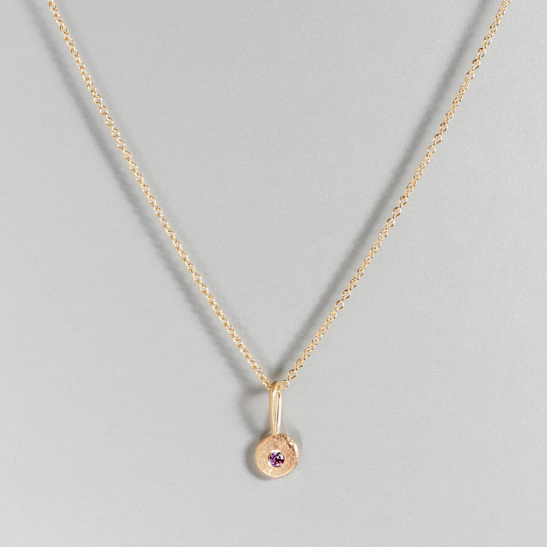 Pebble Charm in 14k Yellow Gold