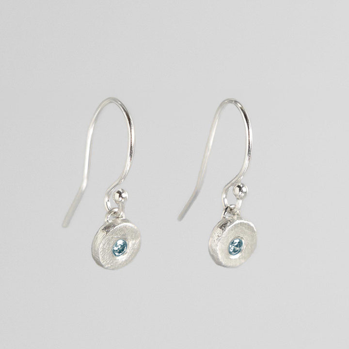 Pebble Drop Earrings in Sterling Silver