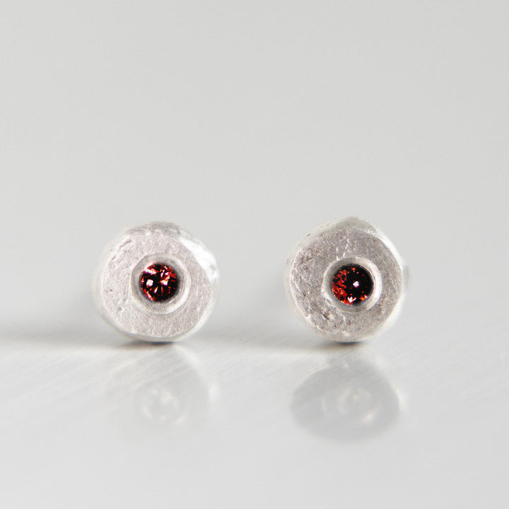 Pebble Stud Earrings in Sterling Silver