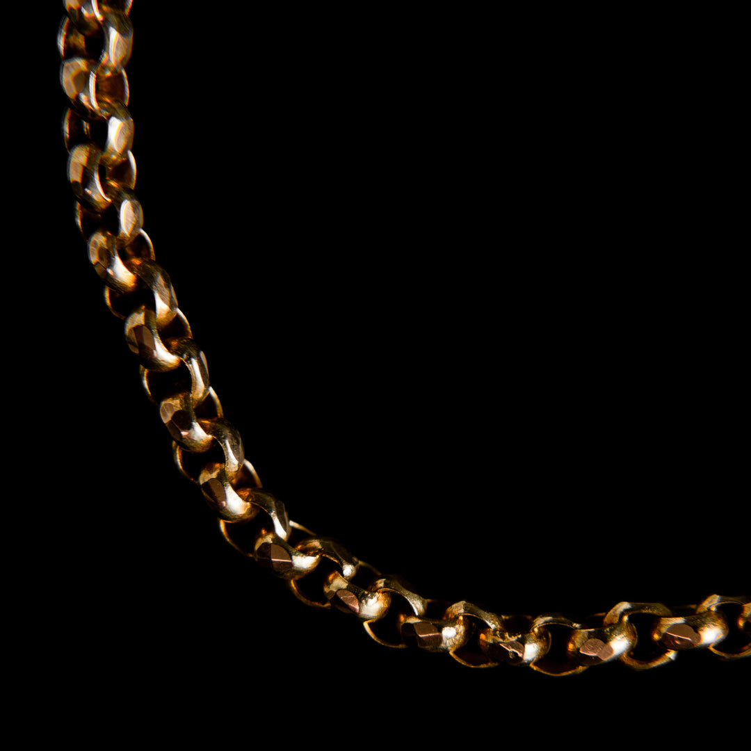 Antique 9k Gold Chain with Clip - circa 1860