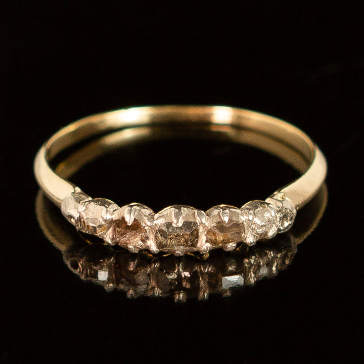 Table Cut Diamond Georgian Ring
