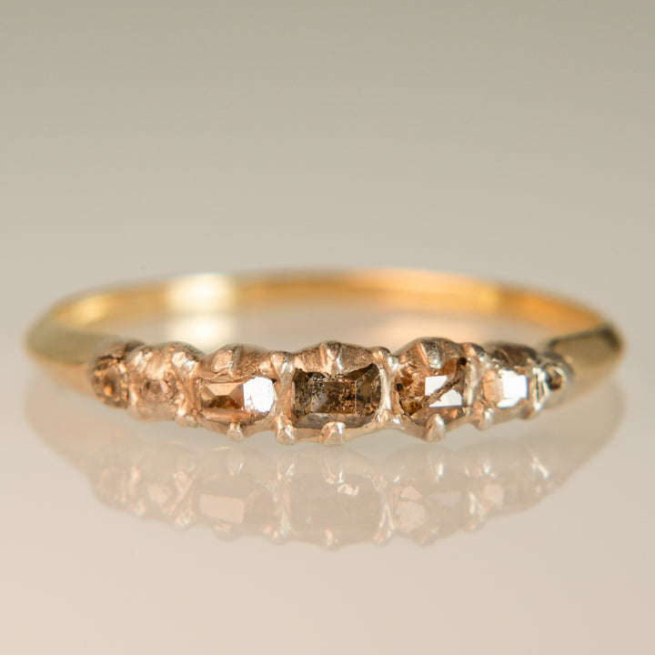 Table Cut Diamond Georgian Ring