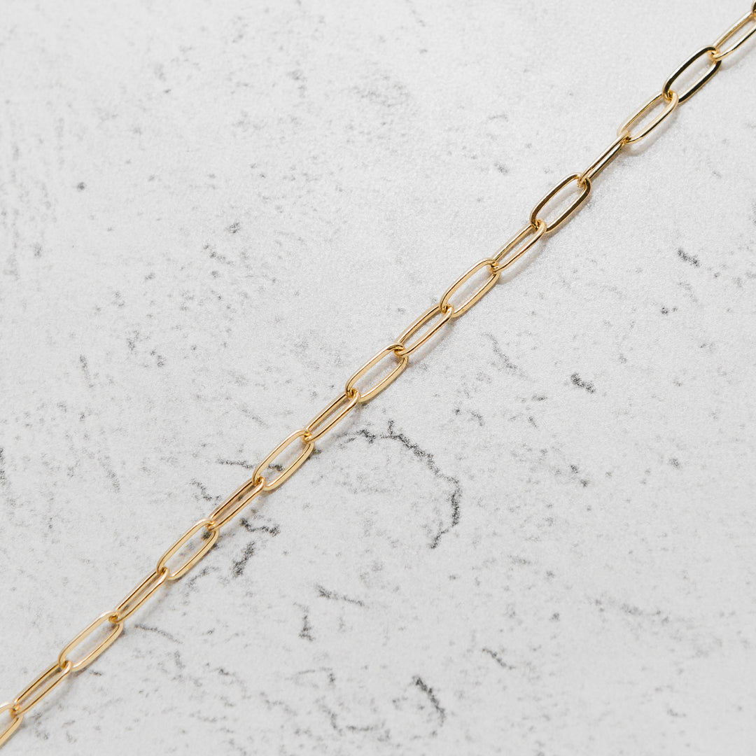 Luxe Paperclip Chain Necklace in 14k Gold - 2.6mm