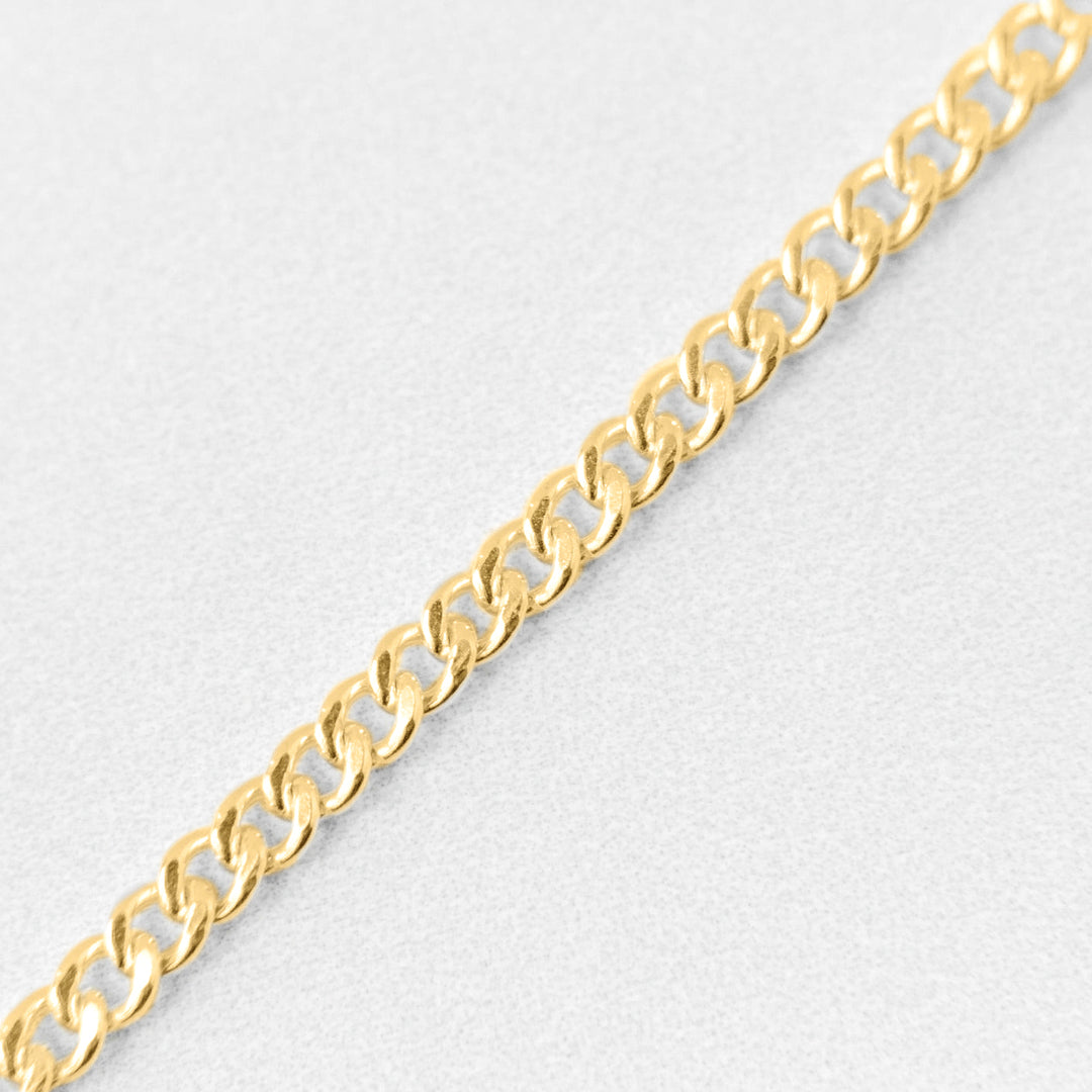 Curb Chain Necklace in 14k Gold