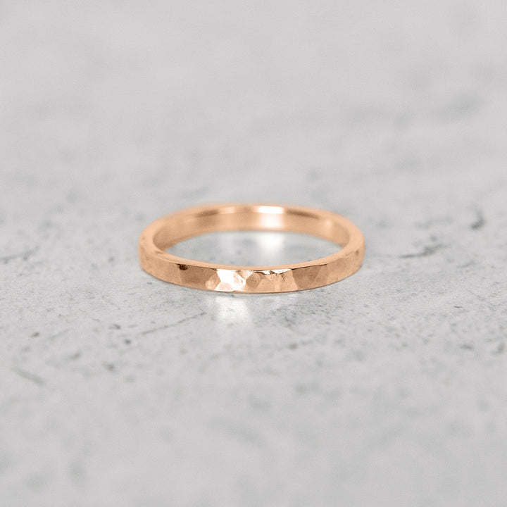 Hammered Flat Band | 2mm