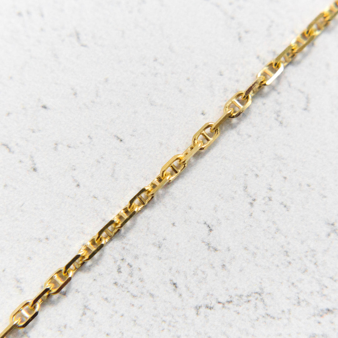 Anchor Chain Bracelet in Gold