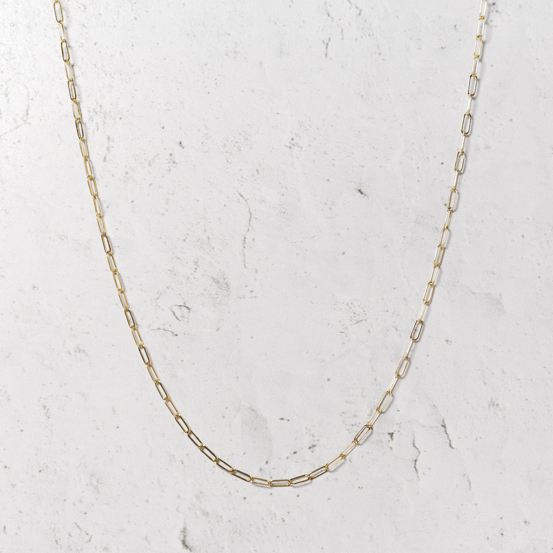 Paperclip Chain Glimmer Necklace