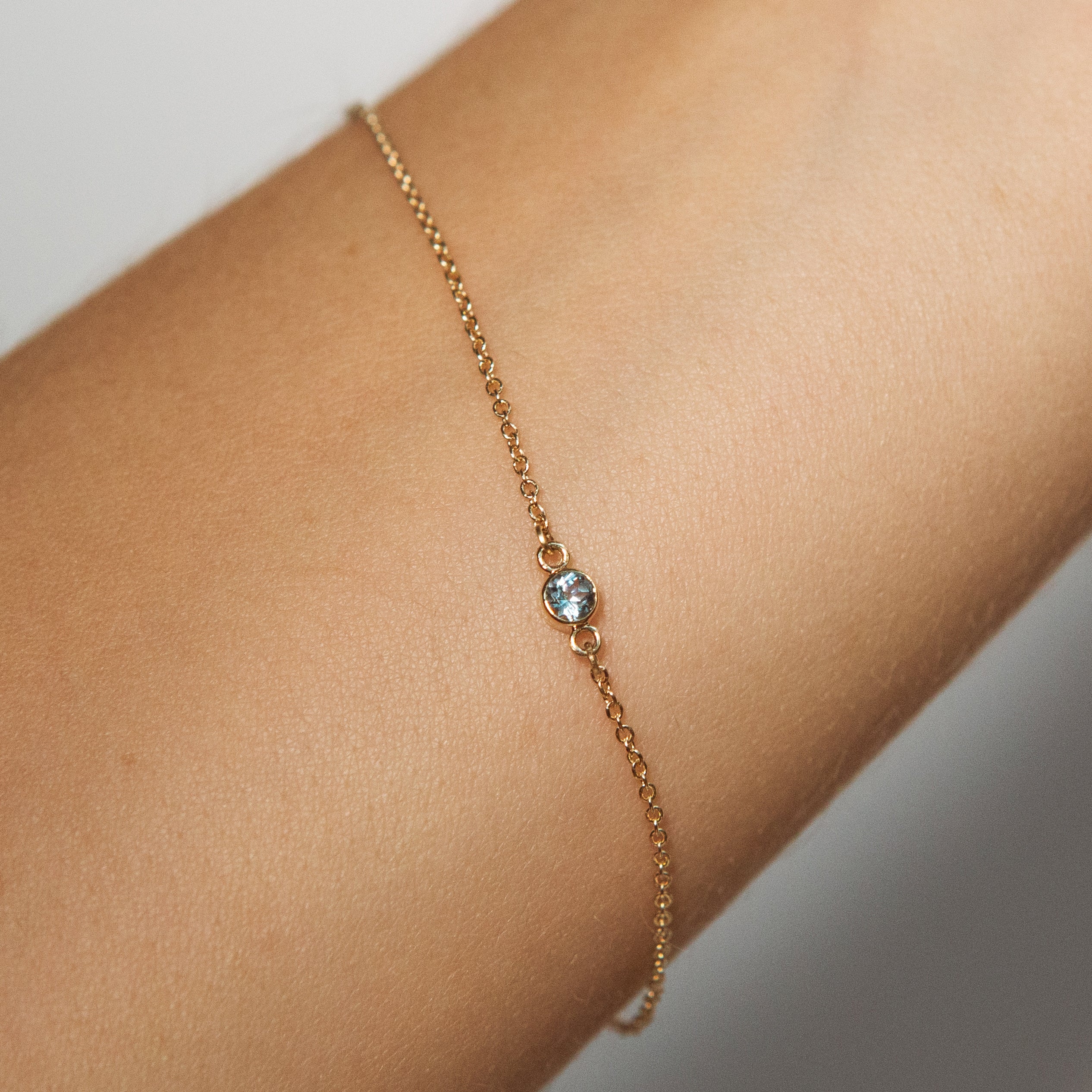 3mm Round Gemstone Bracelet Charms