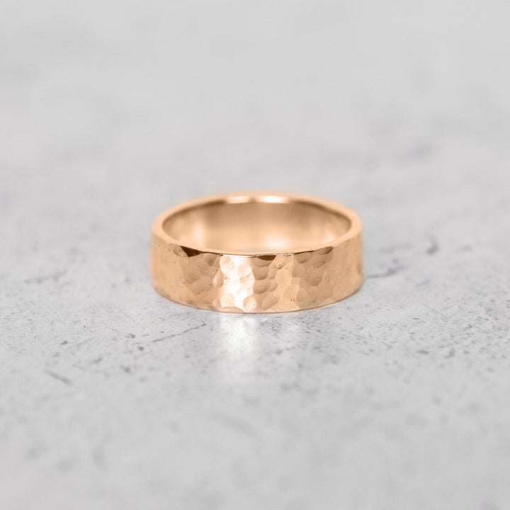 Hammered Flat Band | 6mm