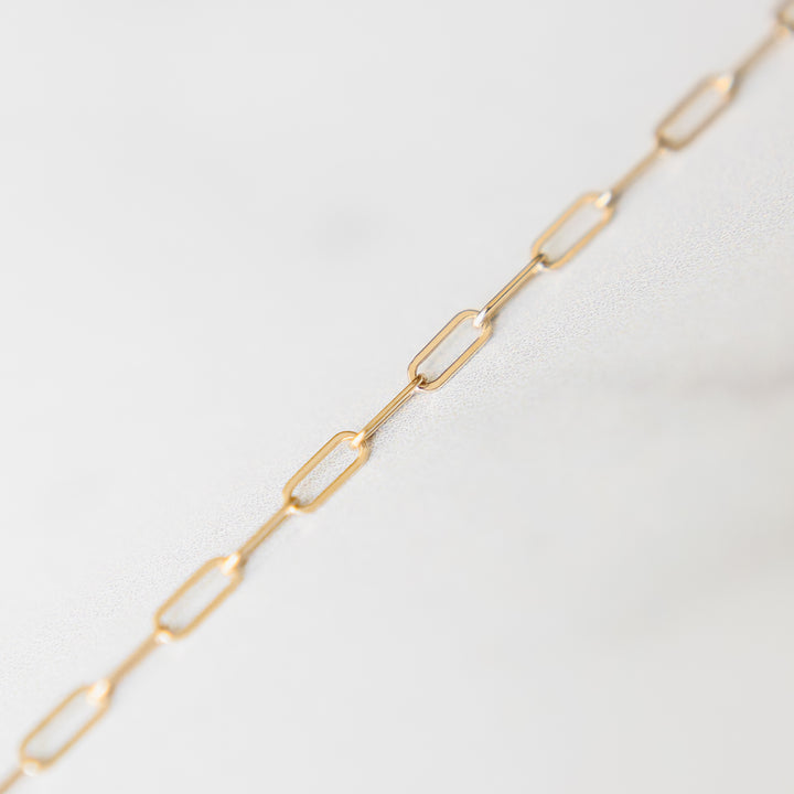 Paperclip Chain Glimmer Bracelet