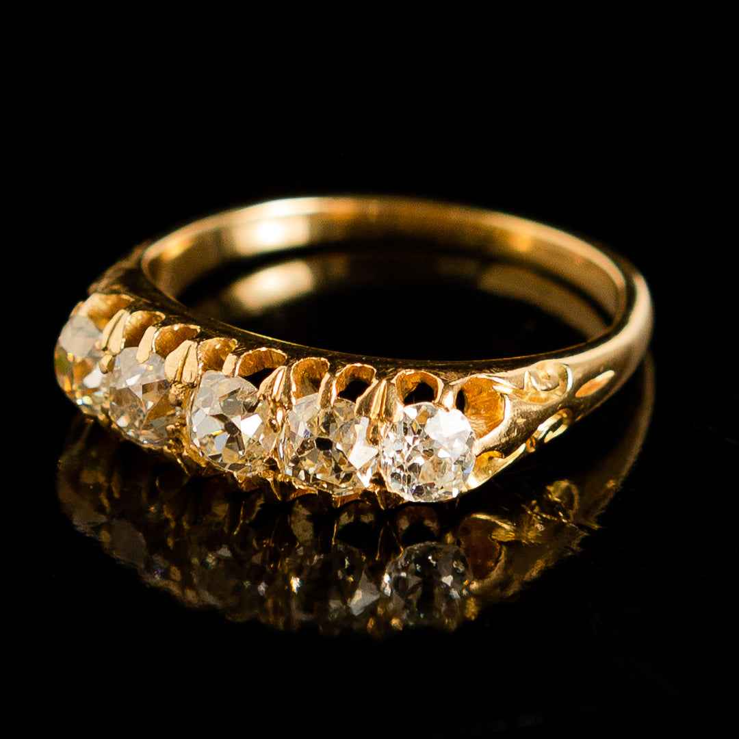 Victorian 5-Stone Diamond Ring