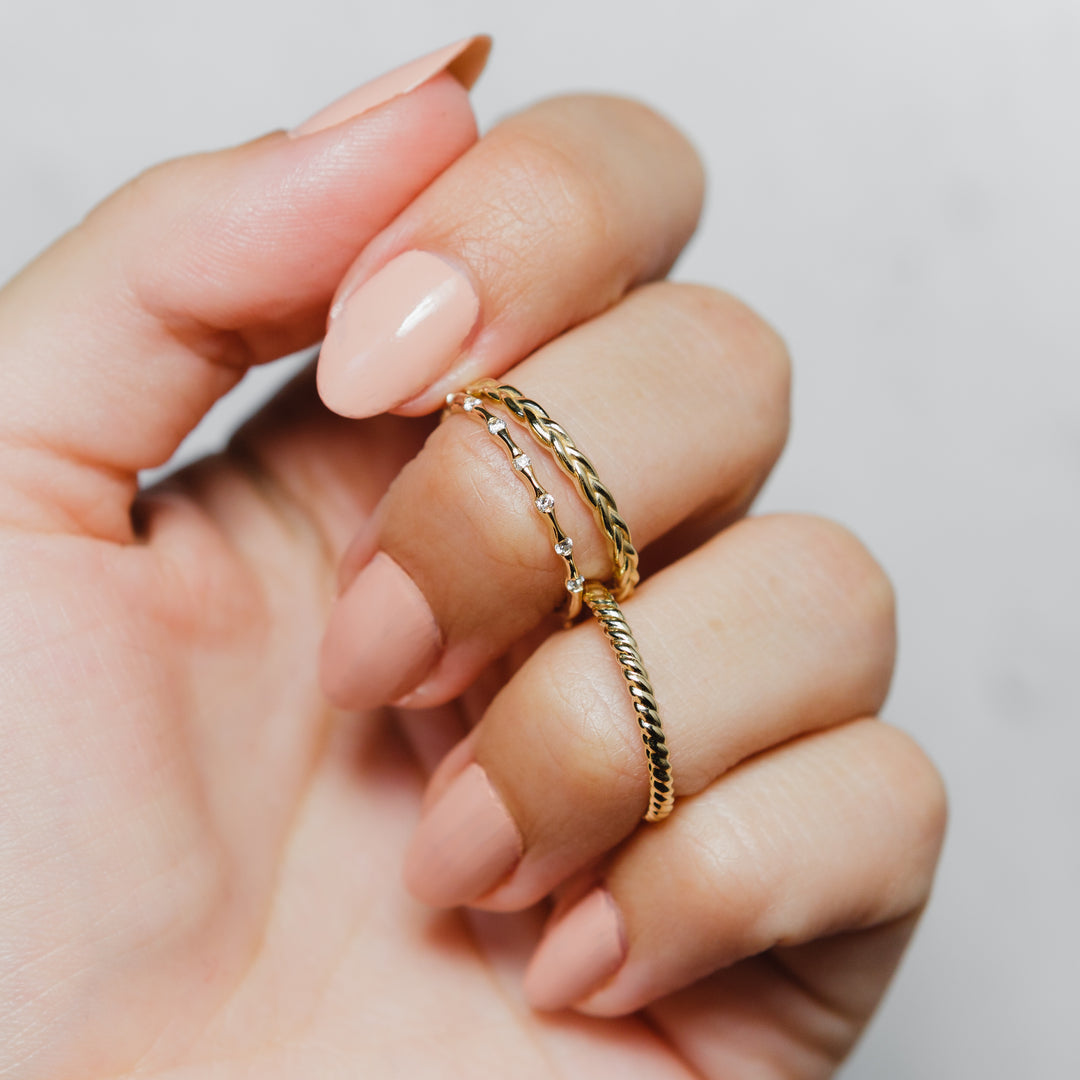 Woven Band in 14k Yellow Gold