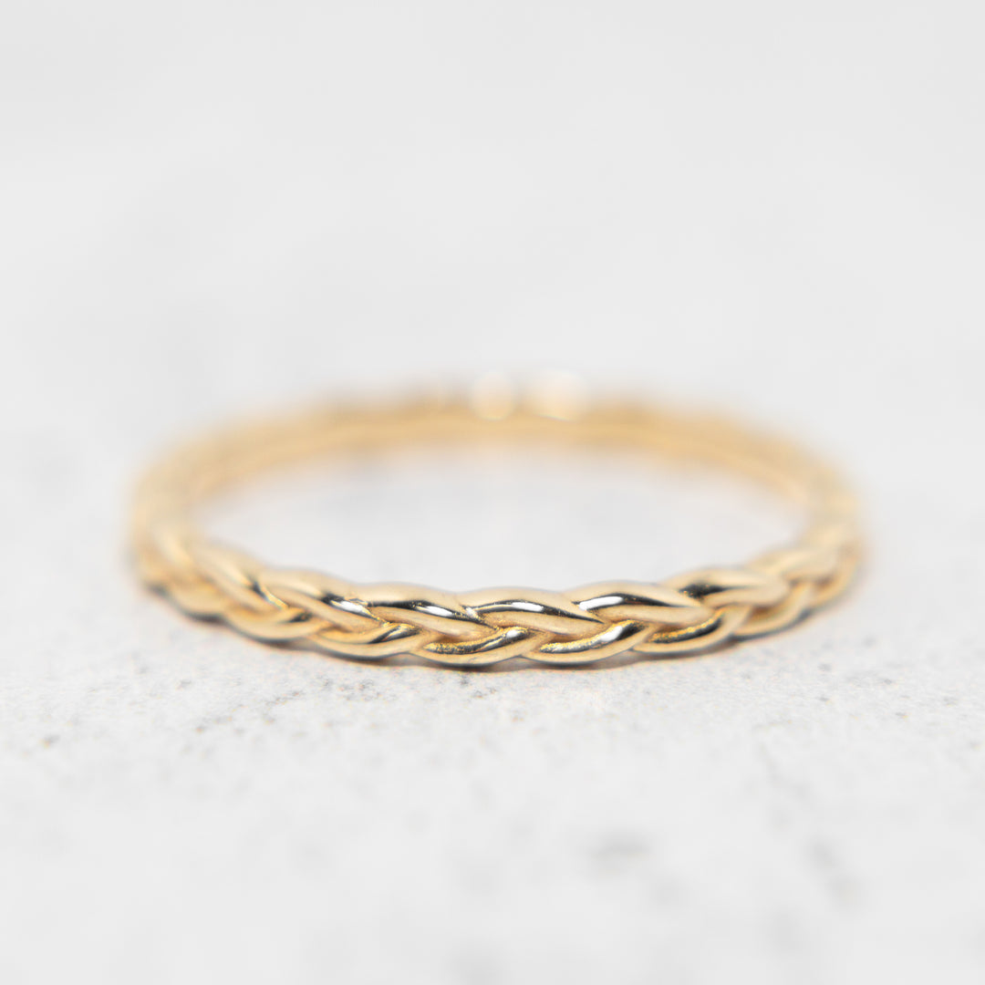 Woven Band in 14k Yellow Gold