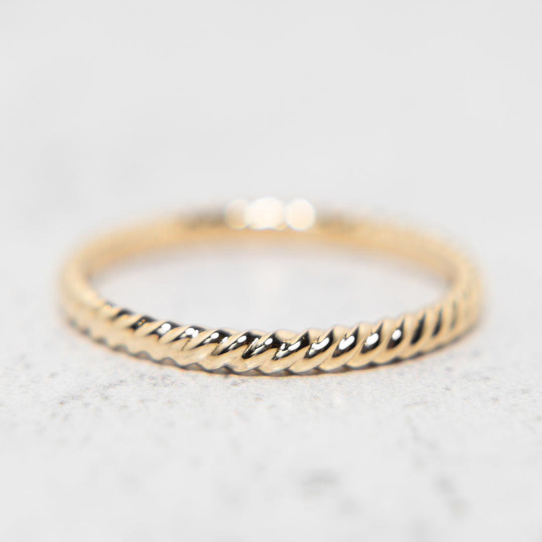 Rope Band in 14k Yellow Gold
